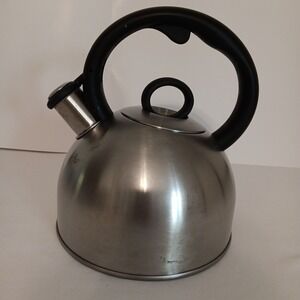 Cuisinart Stainless Steel Whistling Tea Kettle with Black Handle